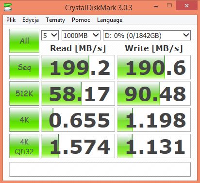 Crystal Disk Mark