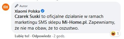 Xiaomi SMS wyjaśnienie