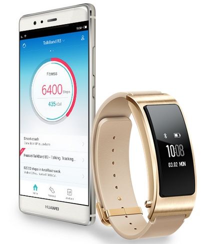 Huawei TalkBand B3 ze smartfonem