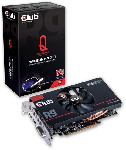 Club3D Radeon R9 270 royal Queen karta graficzna zdjęcie opakowanie