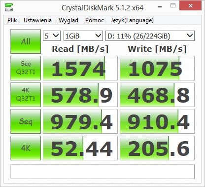 Toshiba OCZ RC100 240 GB - CrystalDiskMark