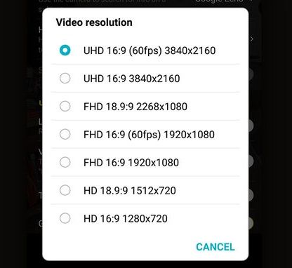 LG G7 ThinQ 4K 60 fps