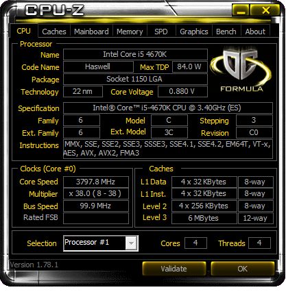CPU-Z ASRock OC Formula