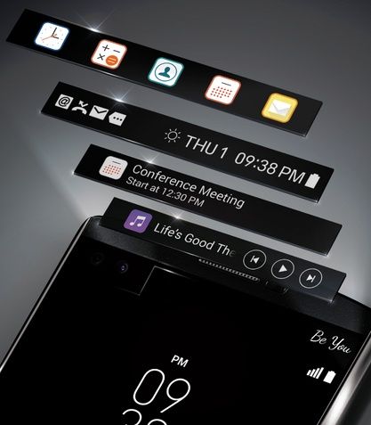 LG V10 ekran pomocniczy