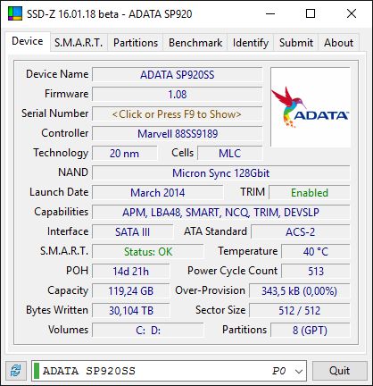 SSD-Z 16.01.18b