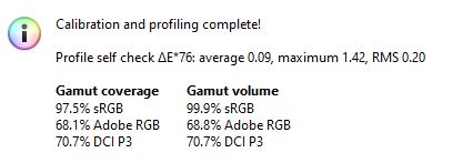 ASUS ROG Flow Z13 - pomiar pokrycia gamutów