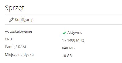 konfiguracja serwera pro cloud