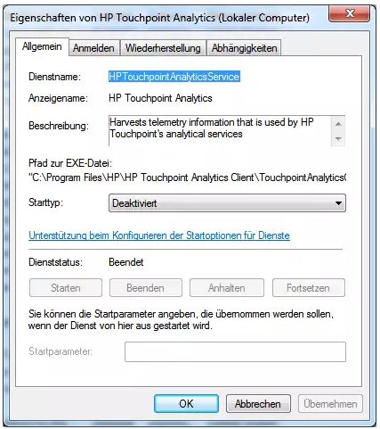 HP Touchpoint Analytics Client