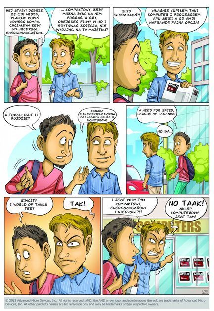 Komiks o procesorach AMD APU z serii A
