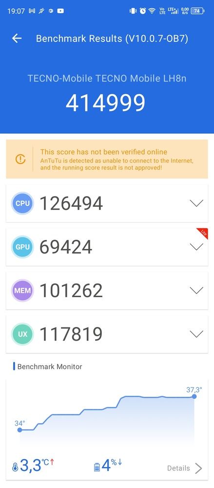 TECNO Pova 5 Pro 5G Antutu 10