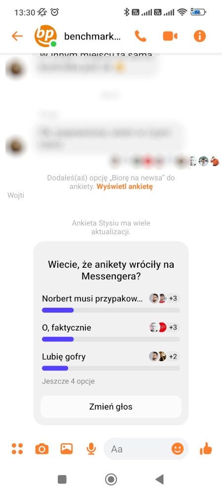Facebook Messenger - jak dodać ankietę