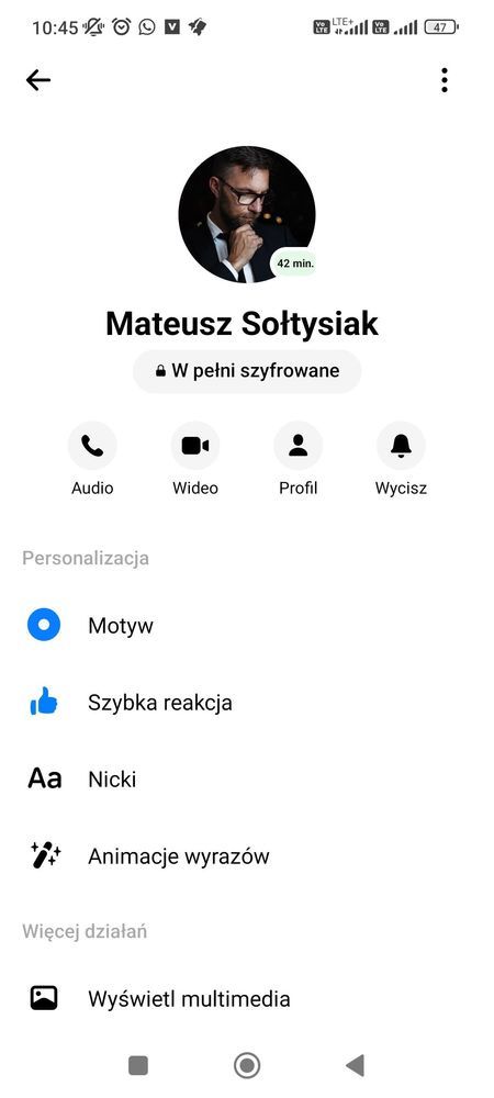 Messenger - szyfrowanie czatu