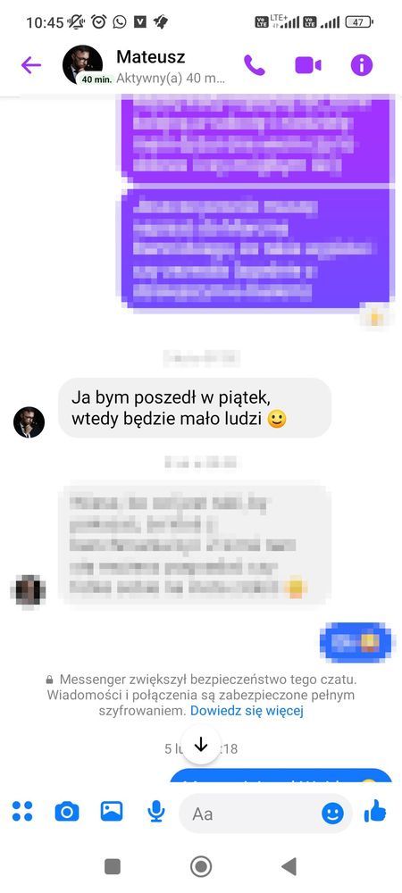 Messenger - wiadomości