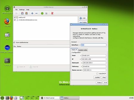 dr.web livecd aplikacje wygląd pobierz download