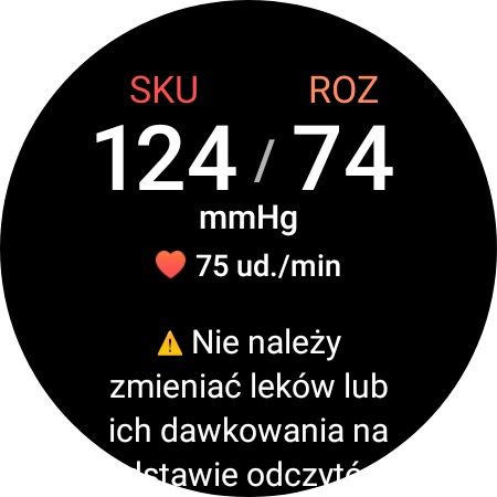 Galaxy Watch 5 Pro pomiar ciśnienia krwi