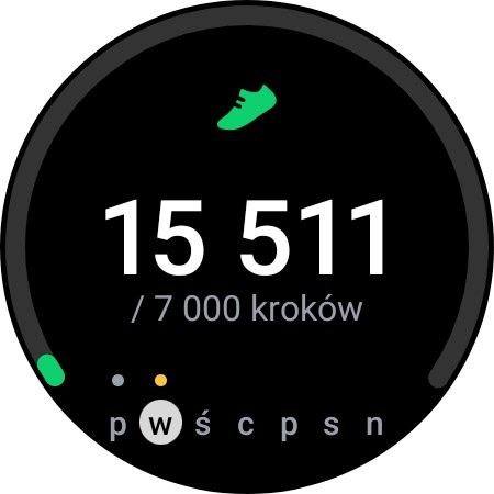 Galaxy Watch 5 Pro liczba kroków