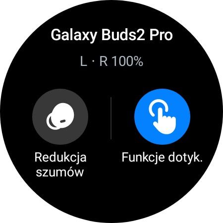 Galaxy Watch 5 Pro sterowanie słuchawkami