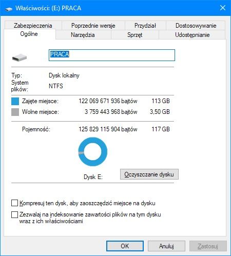 Windows 10 indeksowanie