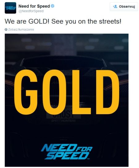 Need for Speed gold