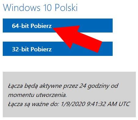 pobierz obraz ISO Windows 10