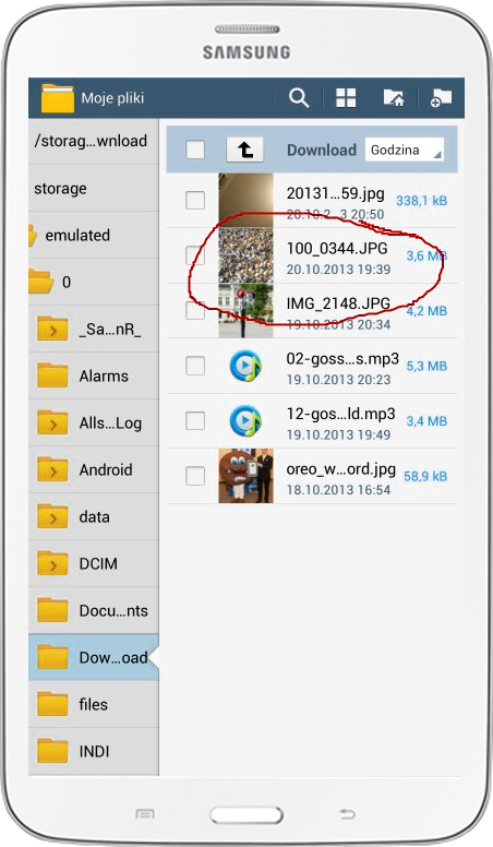 SideSync Phone Screen Sharing tryb ołówka