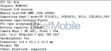 LG LS860 Cayenne smartfon specyfikacja