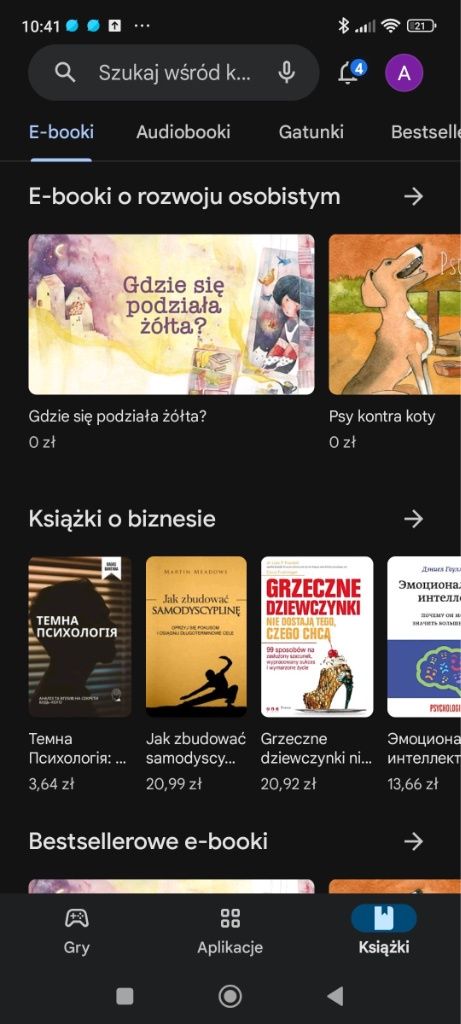 książki w Google play