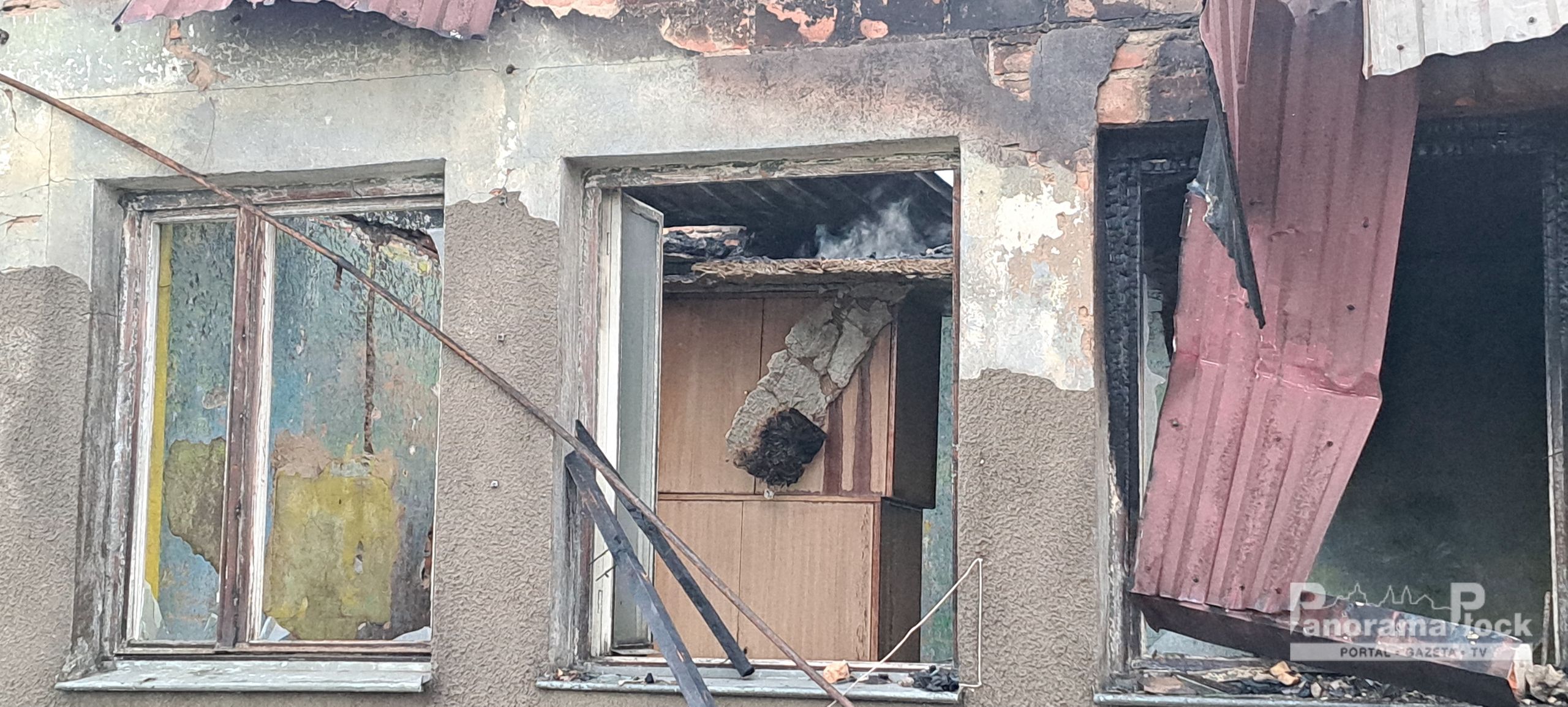 Pożar magazynu zbożowego w Gozdowie 