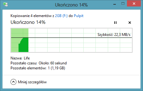 Kopiowanie w Winodows 8