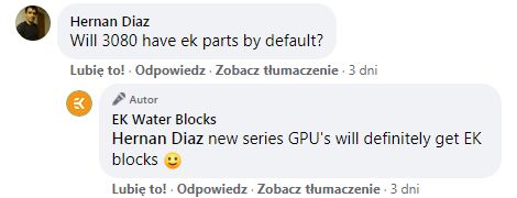EK Water Blocks - zapowiedź bloków wodnych dla kart GeForce RTX 3000