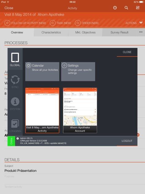 CRM.pad 2.0 - Control Center