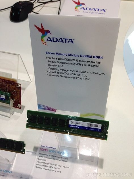 IDF 2013 prezentacja pamięci ADATA DDR4 zdjęcie