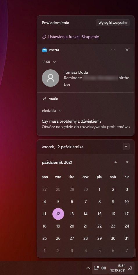 Windows 11 powiadomienia