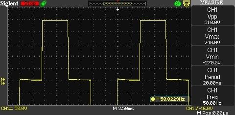 Kształt sinusoidy na wyjściu Legrand Keor Multiplug 800VA