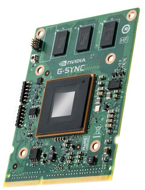 Nvidia G-SYNC moduł zdjęcie