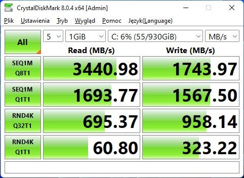e-sport Extreme GZ690T-CR1 - test dysku ssd