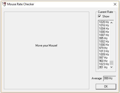 Razer Naga Trinity - test mouse rate checker