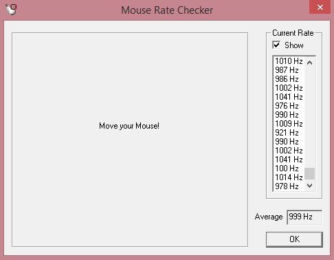 Corsair M55 RGB Pro - test mouse rate checker