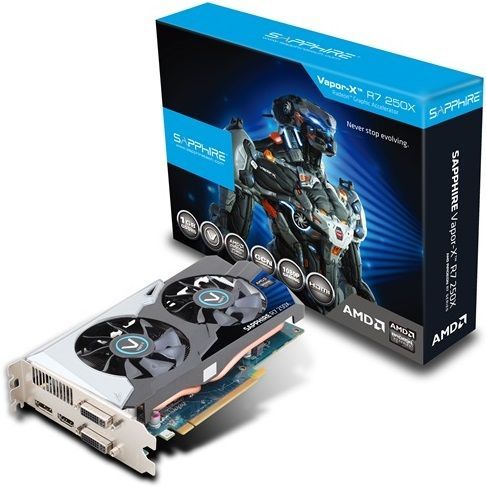 Sapphire Radeon R7 250X Vapor-X OC karta graficzna zdjęcie