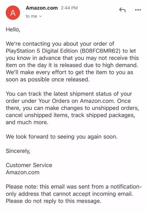 PlayStation 5 Amazon