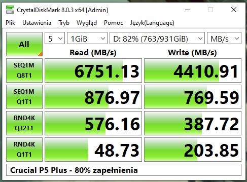 CrystalDiskMark 8 80%