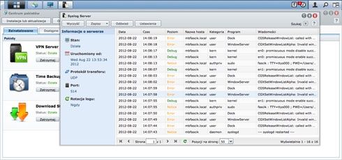 Synology DS212J - konfuguracja