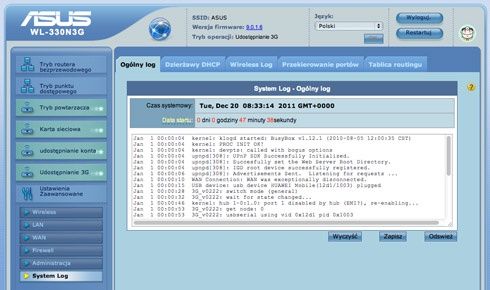 System Log