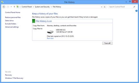 Windows 8 - backup danych
