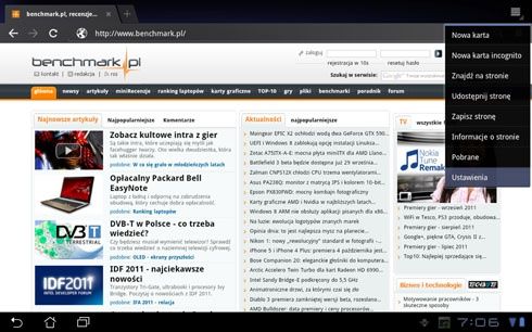 Internet w trybie pełnoekranowym