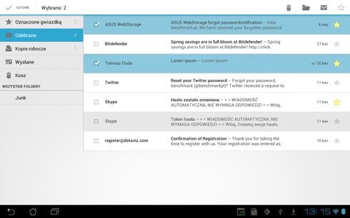 Asus Transformer Pad TF300T - oprogramowanie