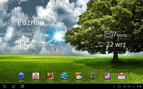 Obsługa klawiatury i myszki w Android Honeycomb
