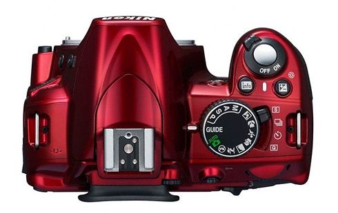 Nikona D3100 Red - góra
