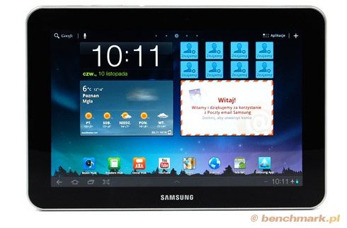 Samsung Galaxy Tab 8.9 - prz&oacute;d
