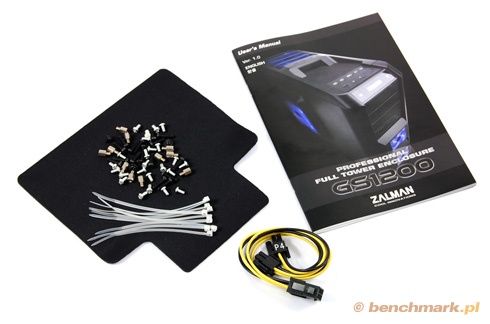 Zalman GS1200 - akcesoria w zestawie